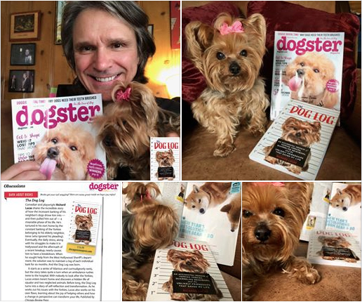 Richard Lucas and his comedic memoir, The Dog Log, featured in Dogster Magazine