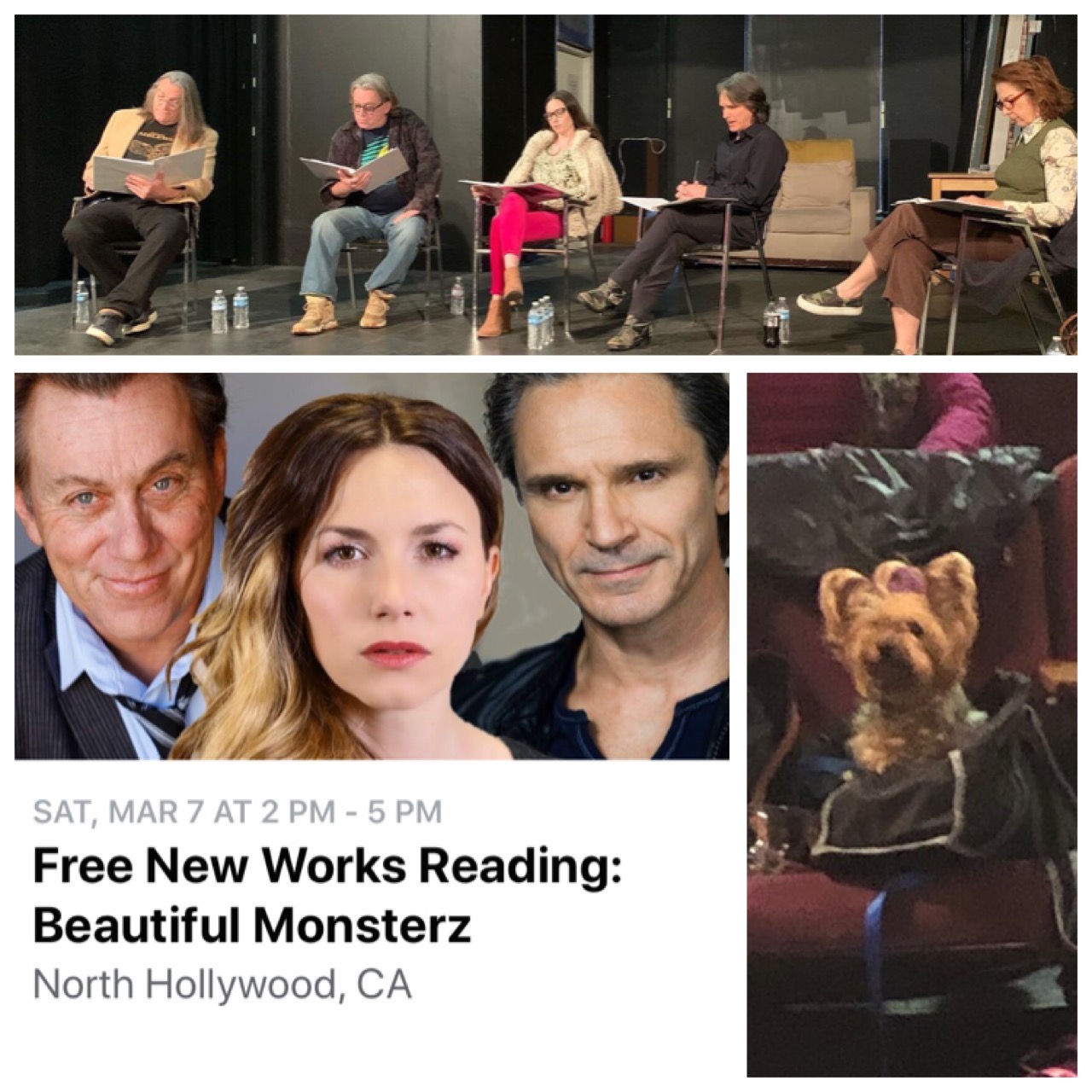 Richard Lucas in staged reading of Steven Vlasak's play Beautiful Monsterz